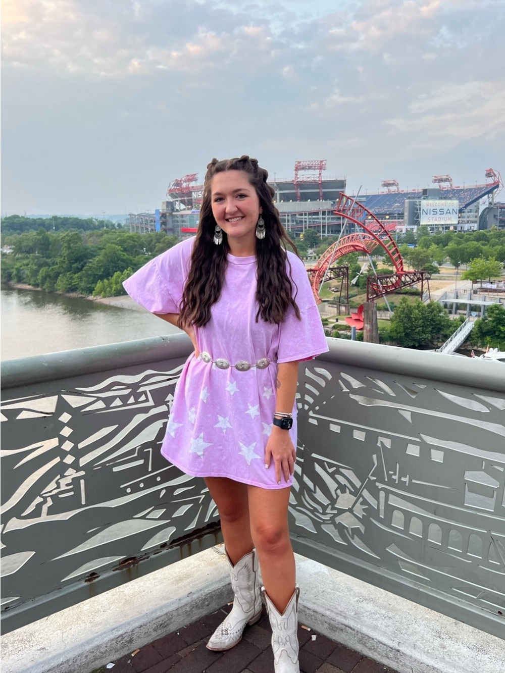 Fantastic Fawn Pink Tie-Dye Tee Dress